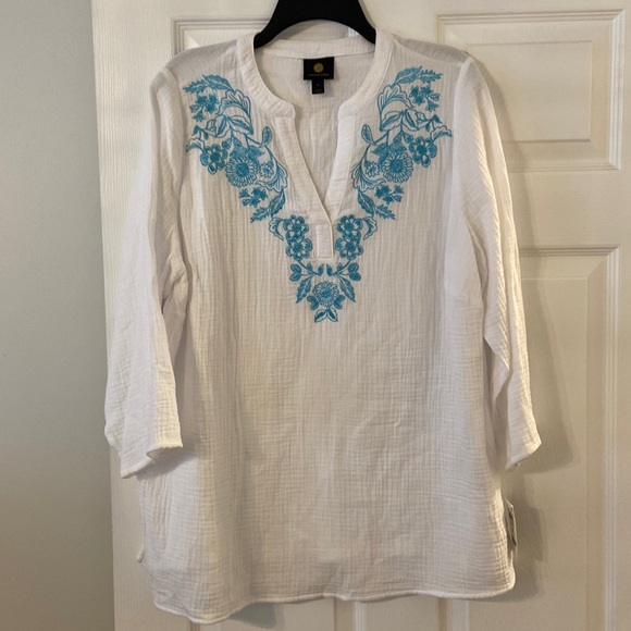 JM Collection Tops - JM Collection Women’s Size 1X brand new with tag 100% cotton